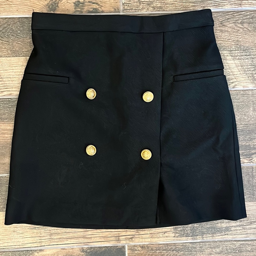 NWT Zara black mini skirt